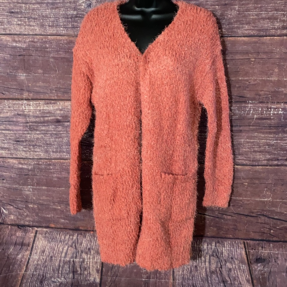 Popcorn Terracotta Cardigan